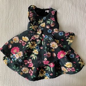 Girls spring dress with flowers